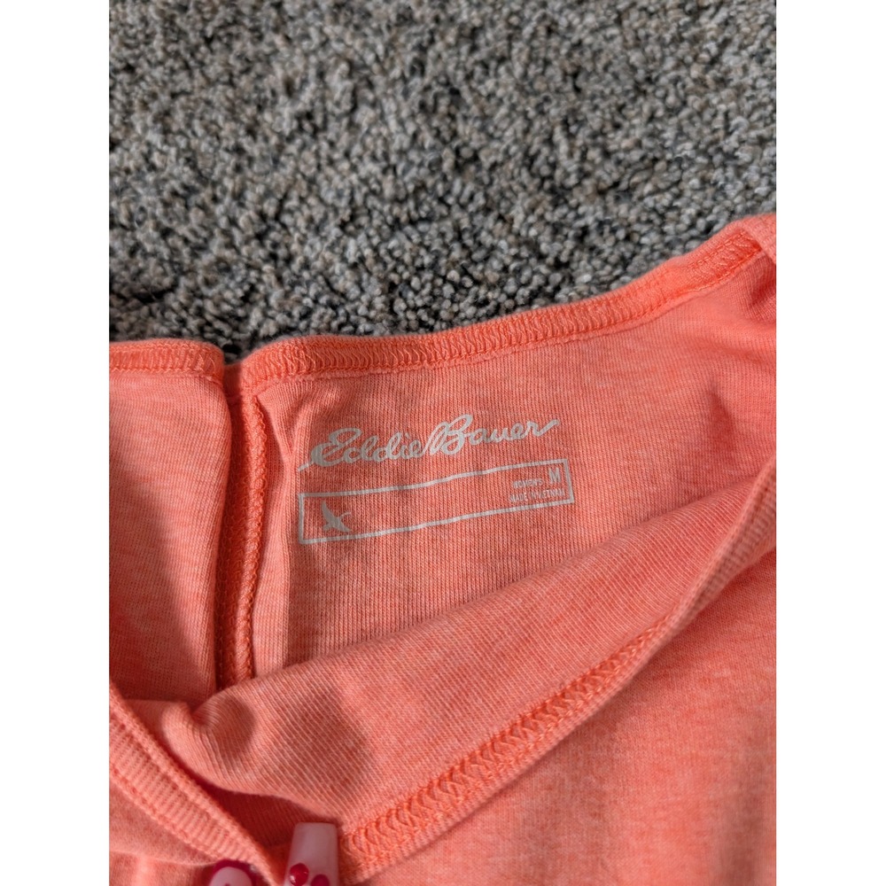 Eddie Bauer Womens Coral Heather Sleeveless Boat Neck Tank‎ Top Size Medium NWT - Picture 4 of 5